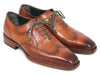 Paul Parkman Men's Wingtip Oxford Goodyear Welted Camel Brown (ID#87CML66)