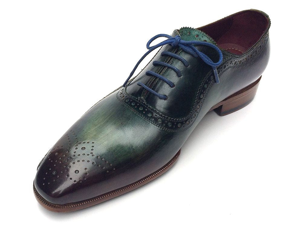 Paul Parkman Green & Purple Handmade Oxfords (ID#OPK215C) EU 41 - US 8 / 8.5 Paul Parkman Green & Purple Handmade Oxfords (ID#OPK215C) EU 41 - US 8 / 8.5