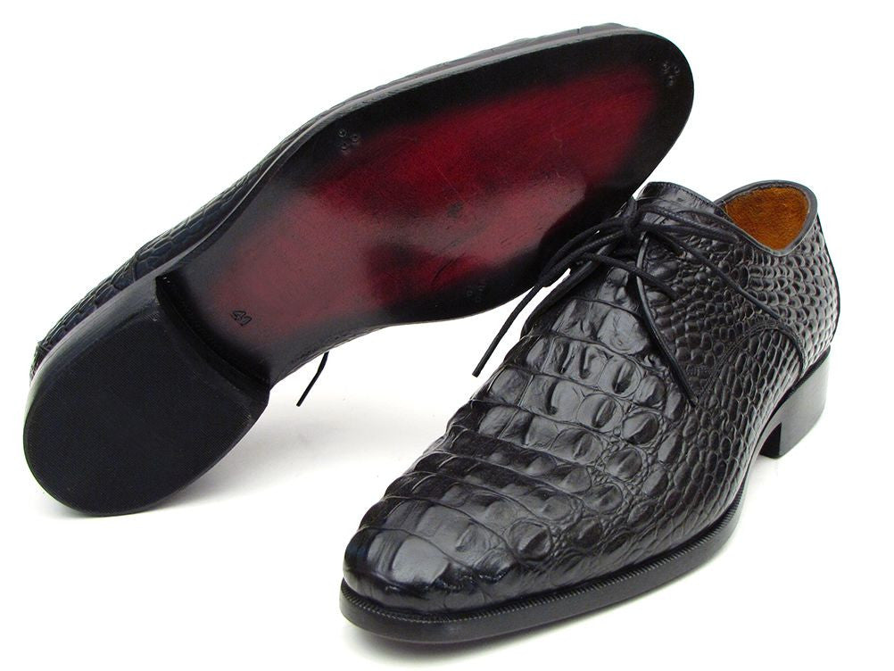 Mens black crocodile deals shoes