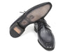 Paul Parkman Gray & Black Apron Derby Shoes For Men (ID#13SX51)