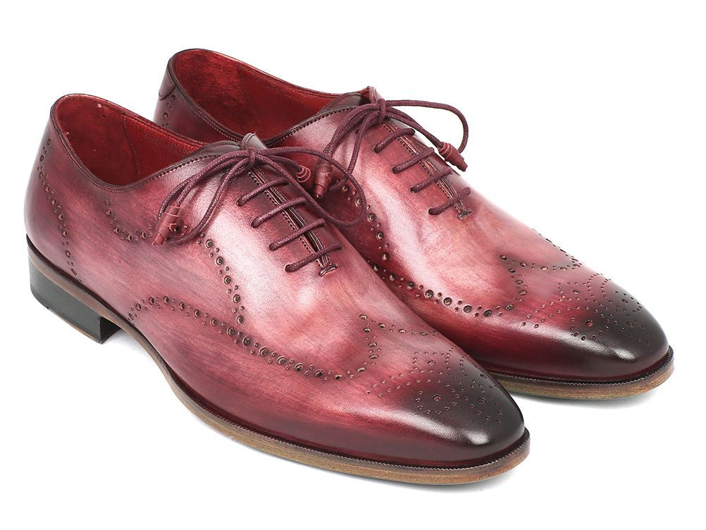 Paul Parkman Wingtip Oxfords Burgundy Handpainted Calfskin (ID#741-BUR) EU 38 - US 6 Paul Parkman Wingtip Oxfords Burgundy Handpainted Calfskin (ID#741-BUR) EU 38 - US 6