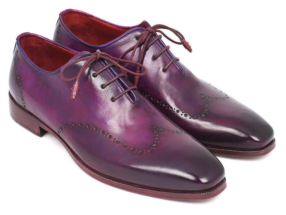 Paul Parkman Men s Purple Wingtip Oxfords ID 84HT12 PAUL
