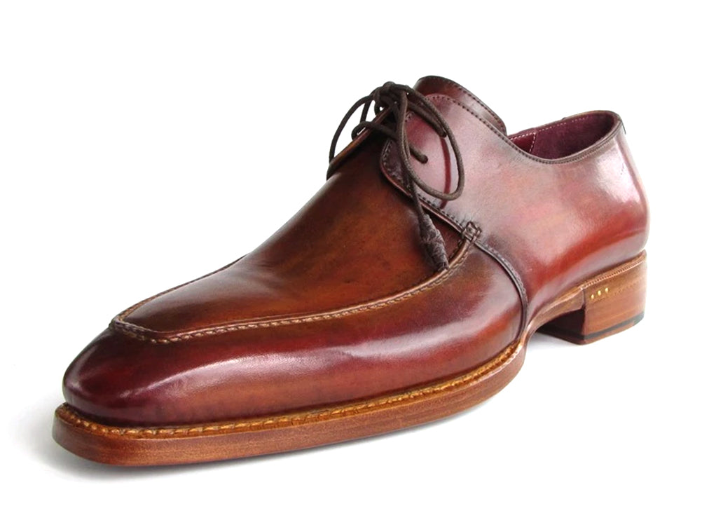 Paul Parkman Goodyear Welted Square Toe Apron Derby Shoes Brown (ID#322A7) EU 46 - US 12 / 12.5 Paul Parkman Goodyear Welted Square Toe Apron Derby Shoes Brown (ID#322A7) EU 46 - US 12 / 12.5