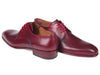 Paul Parkman Burgundy Hand Painted Derby Shoes (ID#633BRD72)
