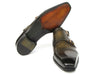 Paul Parkman Men's Goodyear Welted Double Monkstrap Shoes Green (ID#9468-GRN)