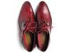 Paul Parkman Ghillie Lacing Handsewn Shoes Burgundy (ID#022-BUR)