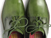Paul Parkman Ghillie Lacing Handsewn Shoes Green (ID#022-GREEN)