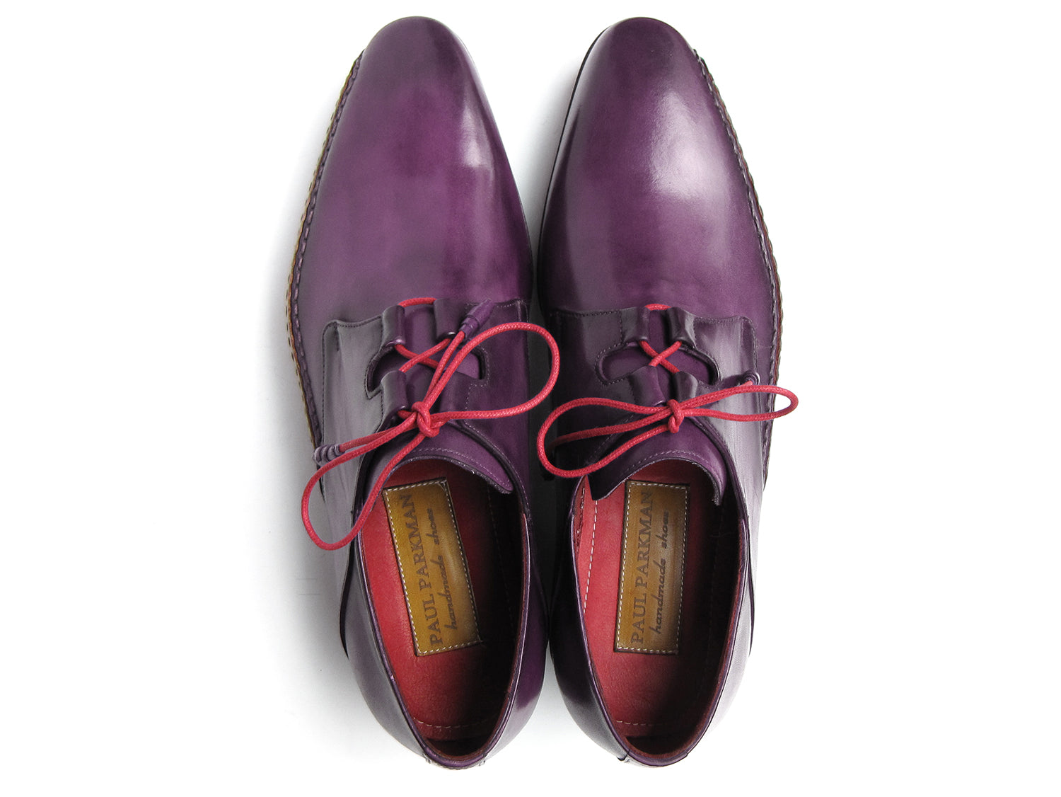 Paul Parkman Ghillie Lacing Handsewn Shoes Purple (ID#022-PURP) ----- Paul Parkman Ghillie Lacing Handsewn Shoes Purple (ID#022-PURP) -----