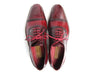 Paul Parkman Handsewn Captoe Oxfords Red, Bordeaux (ID#5032-BRD)