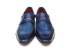 Paul Parkman Men's Loafer Shoes Navy (ID#068-BLU)
