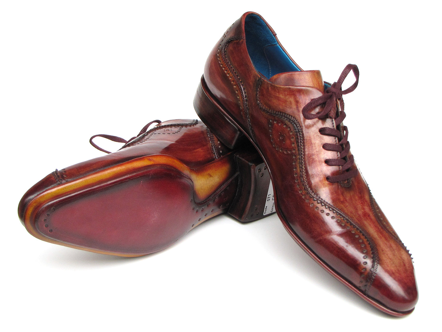 Parkman Handmade Lace-Up Casual Shoes For Men Brown Hand-Painted – PAUL PARKMAN® Handmade Shoes