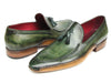 Paul Parkman Handsewn Tassel Loafer Green Shoes (ID#082-GREEN)