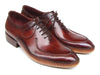 Paul Parkman Men's Side Handsewn Split-toe Burgundy Oxfords (ID#054-BUR)