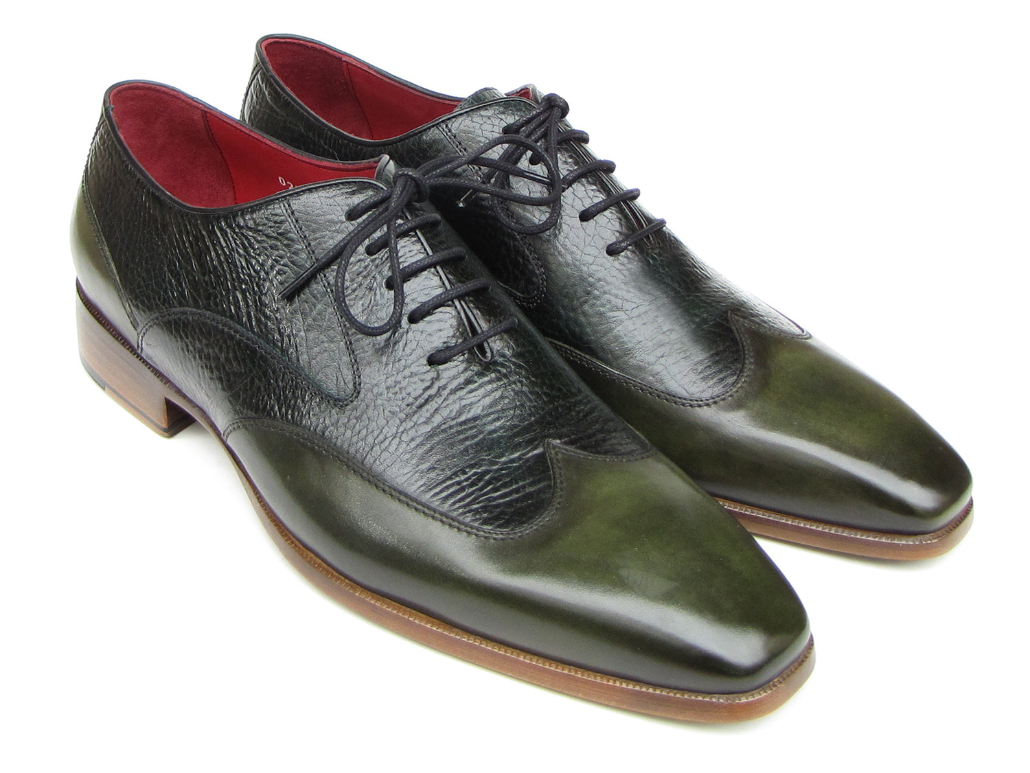 Paul Parkman Men's Wingtip Oxford Floater Leather Green (ID#023-GREEN) PAUL PARKMAN Handmade Shoes Paul Parkman Men's Wingtip Oxford Floater Leather Green (ID#023-GREEN) PAUL PARKMAN Handmade Shoes