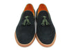 Paul Parkman Men's Tassel Loafer Green Suede Shoes (ID#087-GREEN)