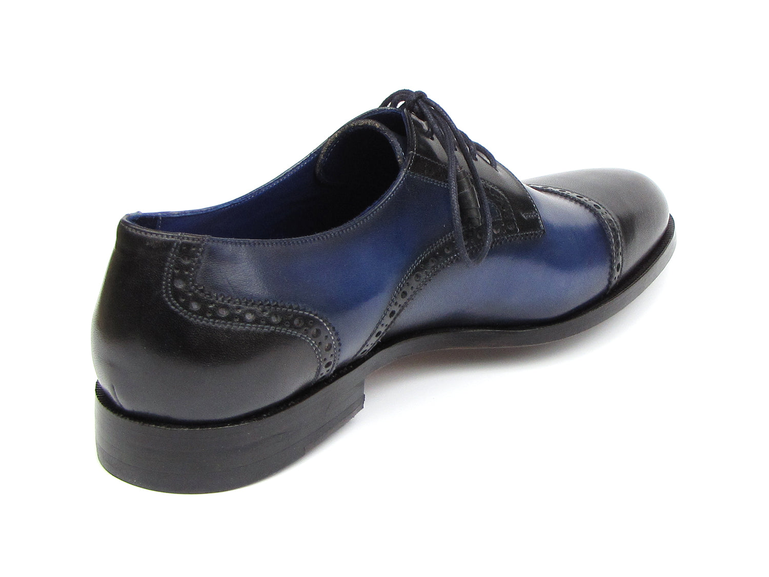 Paul Parkman Men's Parliament Blue Derby Shoes (ID#046-BLU) ----- Paul Parkman Men's Parliament Blue Derby Shoes (ID#046-BLU) -----