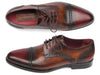 Paul Parkman Bordeaux, Tobacco Derby Shoes (ID#046-BRD-BRW)