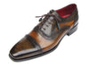 Paul Parkman Men's Captoe Oxfords Camel & Olive Shoes (ID#024-OLV)