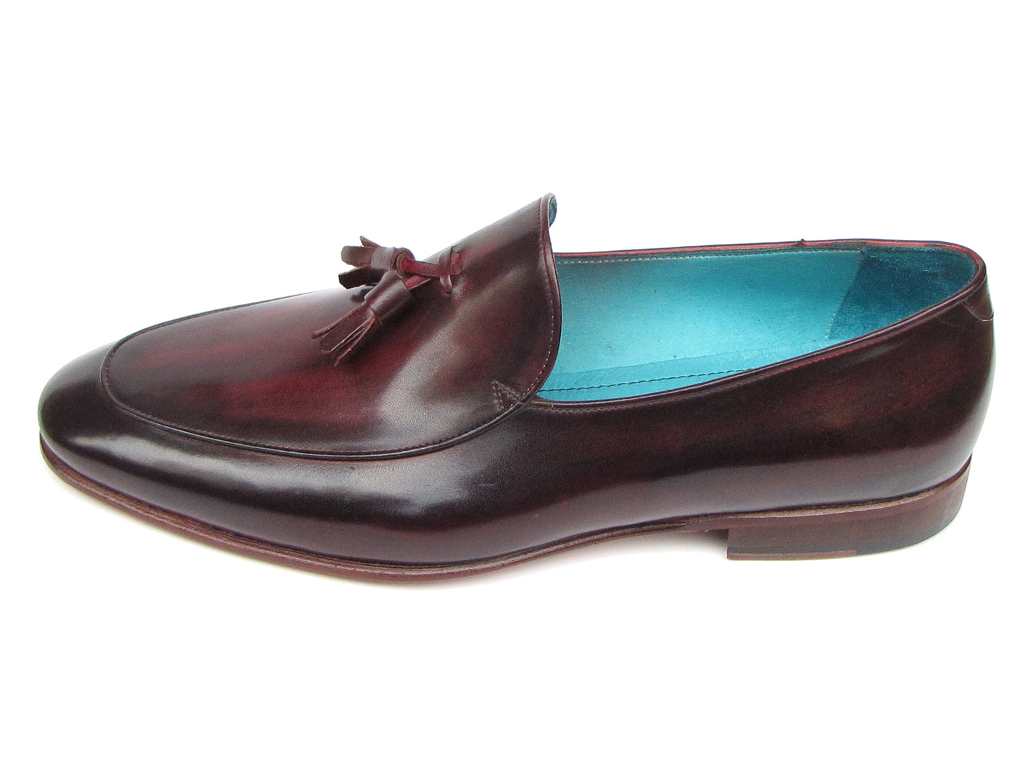 purple shoes black dress Paul Parkman Men's Tassel Loafer Black & Purple Shoes (ID#049-BLK-PURP) '-----