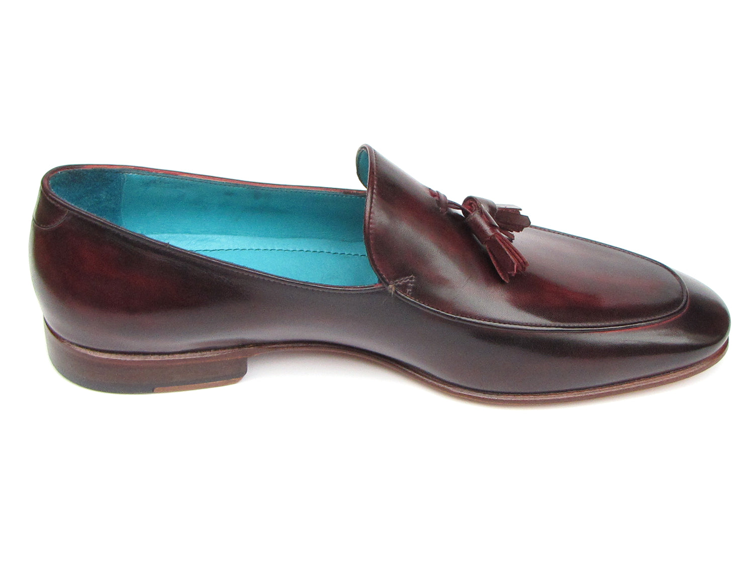 black dress purple shoes Paul Parkman Men's Tassel Loafer Black & Purple Shoes (ID#049-BLK-PURP) '-----