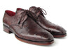 Paul Parkman Men's Brown Genuine Ostrich Derby Shoes (ID#33B76-BRW)