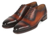Paul Parkman Goodyear Welted Cap Toe Oxfords Brown (ID#9482-BRW)