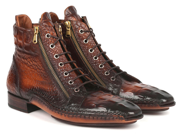 Paul Parkman Handcrafted Leather Shoe Case (ID#625CASE) Dark Brown