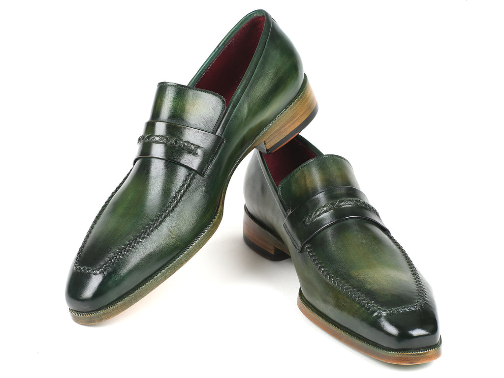 Paul Parkman Men's Loafer Shoes Green (ID#068-GRN) – PAUL PARKMAN ...