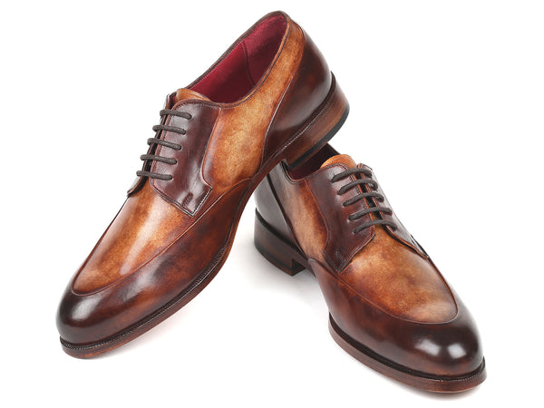 Paul Parkman Men's Dual Tone Brown Derby Shoes (ID#995-BRW) – PAUL ...