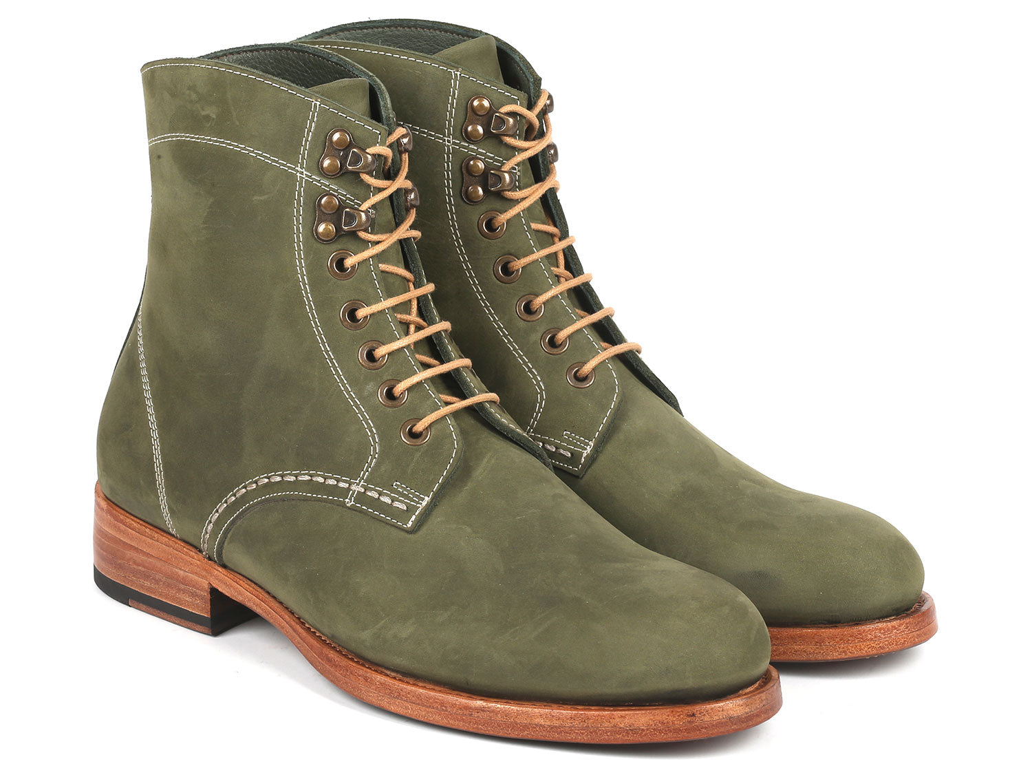 Vandt Udvinding give Paul Parkman Men's Boots Green Nubuck (824NGR33) – PAUL PARKMAN® Handmade  Shoes