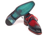 Paul Parkman Goodyear Welted Wingtip Derby Shoes Navy & Bordeaux (ID#511N85)