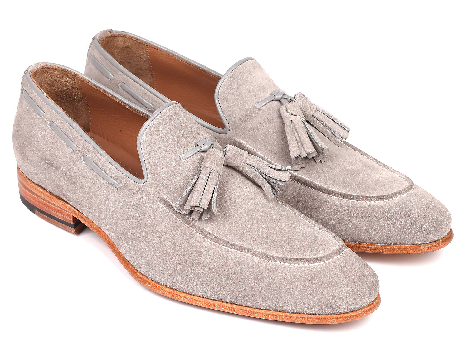 Vandre sikkerhed Diplomat Paul Parkman Men's Tassel Loafers Grey Suede (ID#GRY32FG) – PAUL PARKMAN®  Handmade Shoes