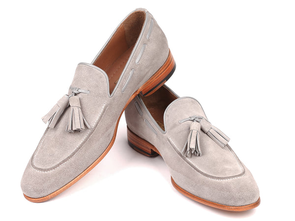 Paul Parkman Men's Tassel Loafers Grey Suede (ID#GRY32FG) – PAUL ...