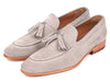 Paul Parkman Men's Tassel Loafers Grey Suede (ID#GRY32FG)