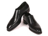 Paul Parkman Goodyear Welted Black Elasticated Loafers (ID#GH861TR)