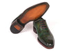 Paul Parkman Green Marble Patina Goodyear Welted Oxfords (ID#56GRN37)