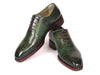 Paul Parkman Green Marble Patina Goodyear Welted Oxfords (ID#56GRN37)