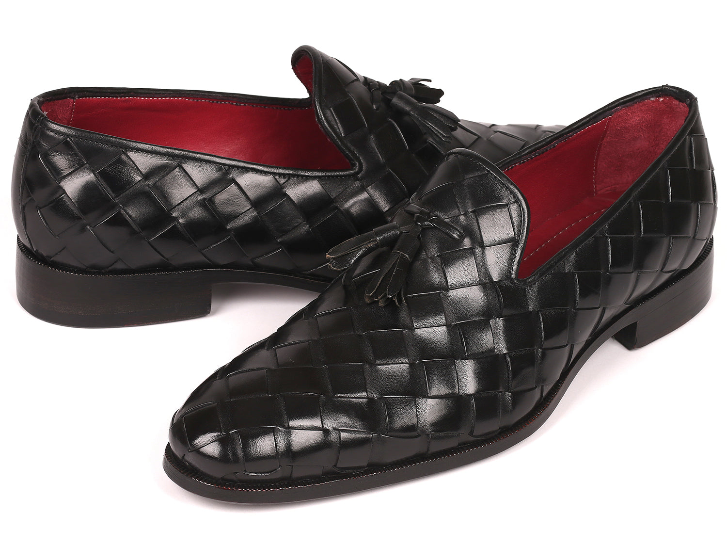 omvendt Retouch Rettelse Paul Parkman Men's Big Braided Tassel Loafers Black (ID#6623-BLK) – PAUL  PARKMAN® Handmade Shoes