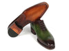 Paul Parkman Goodyear Welted Wholecut Oxfords Green & Bordeaux (ID#044GBD)