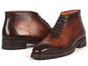 Paul Parkman Men's Ankle Boots Brown Burnished (ID#791BRW24)