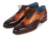 Paul Parkman Goodyear Welted Men's Two Tone Brown Oxford Shoes (ID#081-K33)
