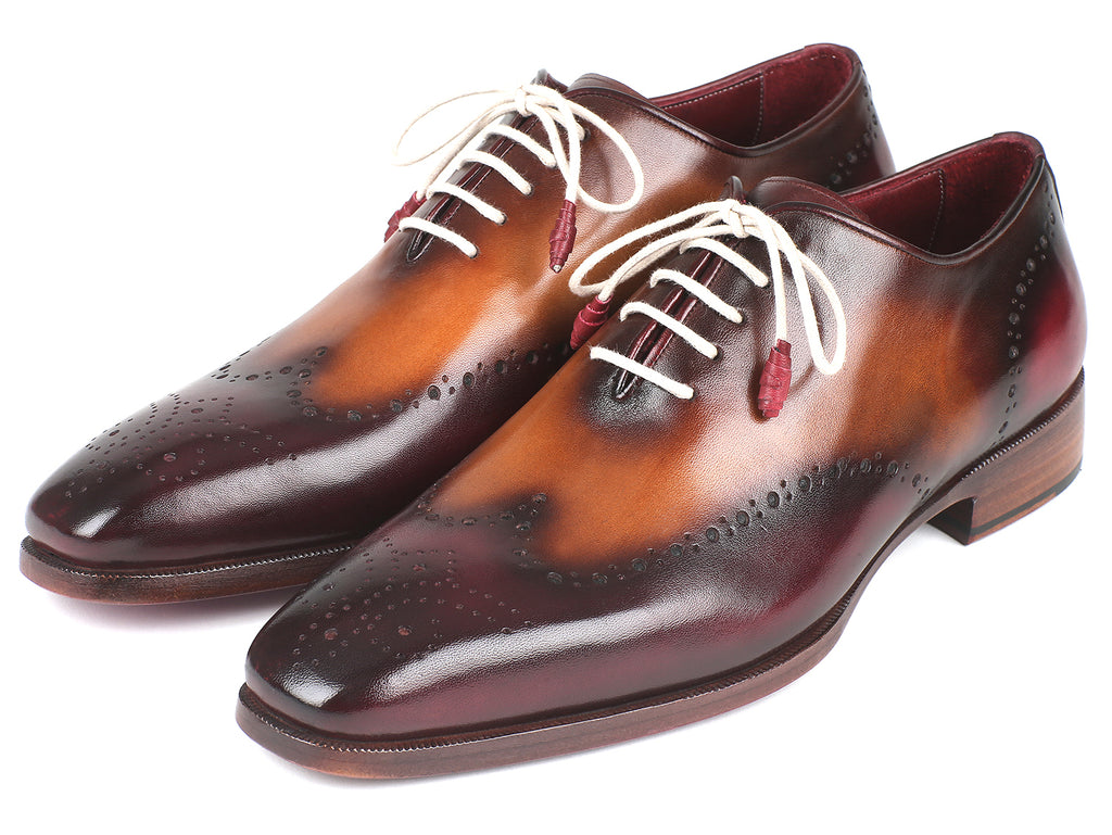 Paul Parkman Blue & Camel Wingtip Oxfords - 097BX11