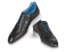 Paul Parkman Men's Casual Shoes Black Floater Leather (ID#192-BLK)