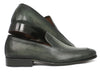 Paul Parkman Perforated Leather Loafers Green (ID#874-GRN)