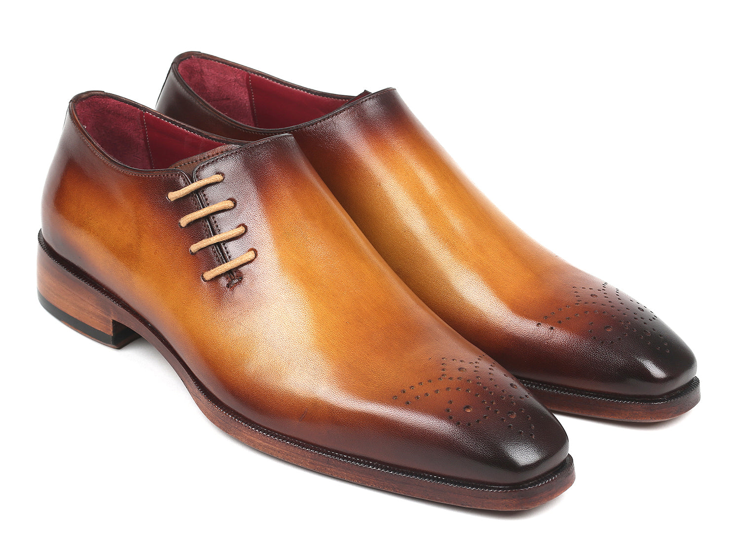 Paul Parkman Side Lace Oxfords Brown & Camel (ID#927F64) PAUL PARKMAN Handmade Shoes Paul Parkman Side Lace Oxfords Brown & Camel (ID#927F64) PAUL PARKMAN Handmade Shoes