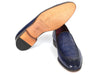 Paul Parkman Croco Textured Leather Loafer Blue (ID#7339-BLU)