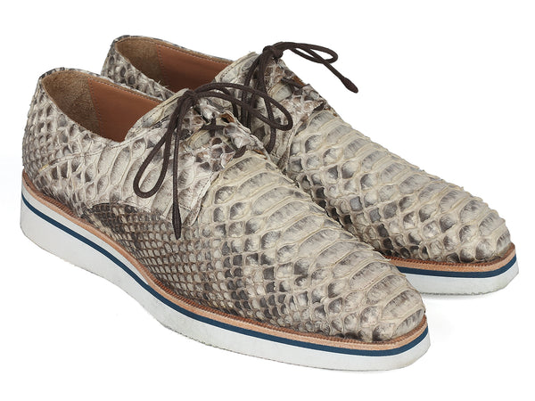 Paul Parkman Men's Smart Casual Shoes Natural Python Skin (ID#186-PYT-NAT)