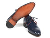 Paul Parkman Medallion Toe Navy Derby Shoes (ID#57RG27)