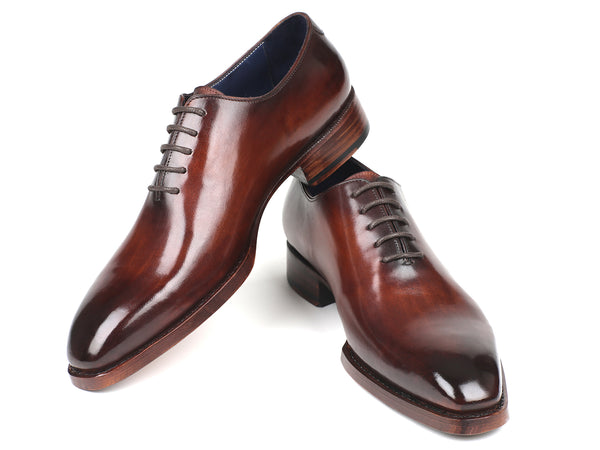 Paul Parkman Goodyear Welted Wholecut Oxfords Brown Hand-Painted (ID#0 ...