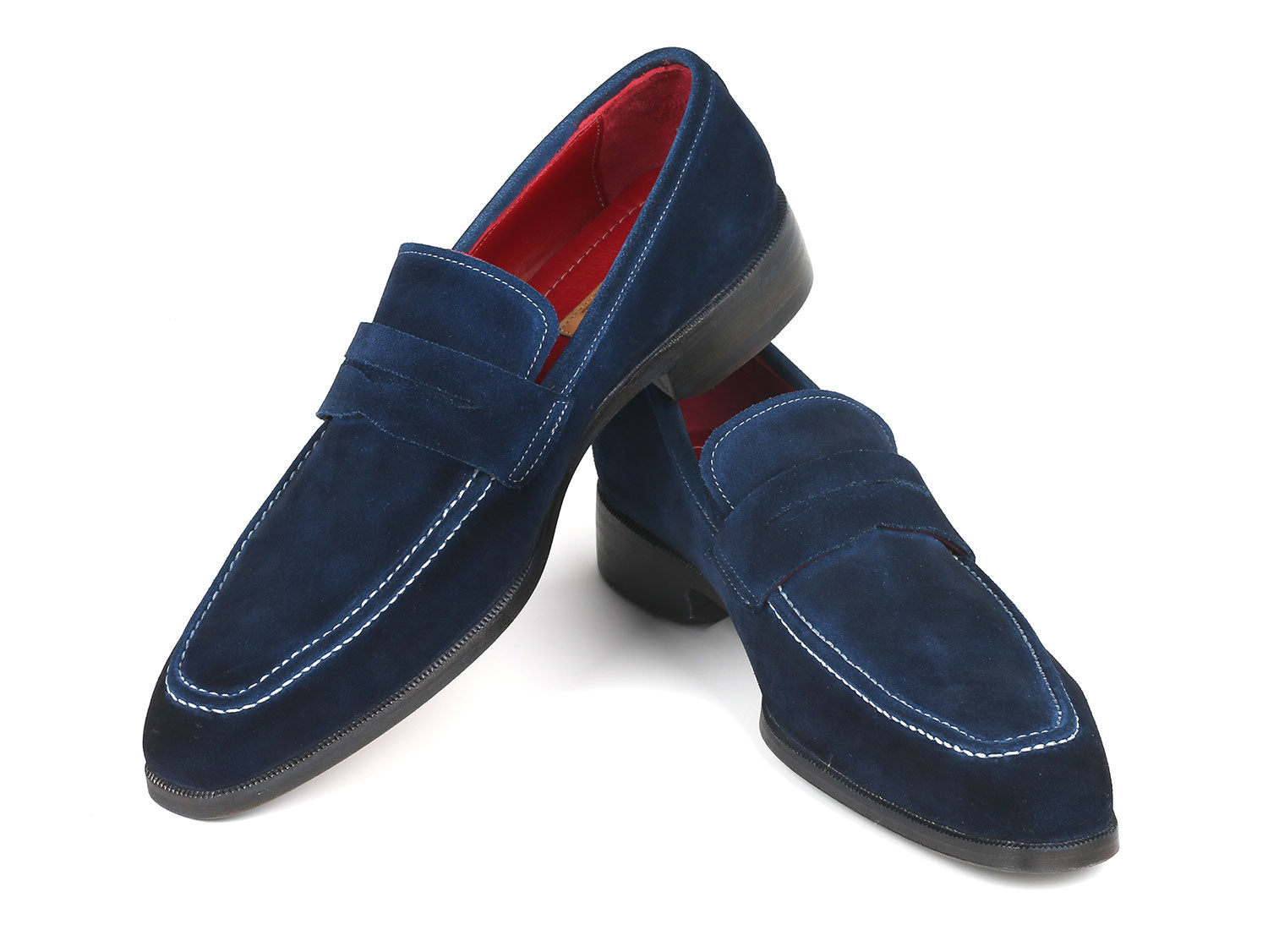 Atomisk Barber Resultat Paul Parkman Men's Penny Loafers Navy Suede (ID#10SD21) – PAUL PARKMAN®  Handmade Shoes